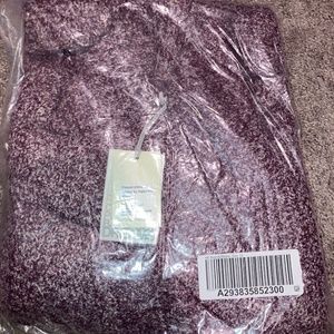 Barefoot Dreams Cozy chic Montecito Cardi Heathered Burgundy Stone Size 1x